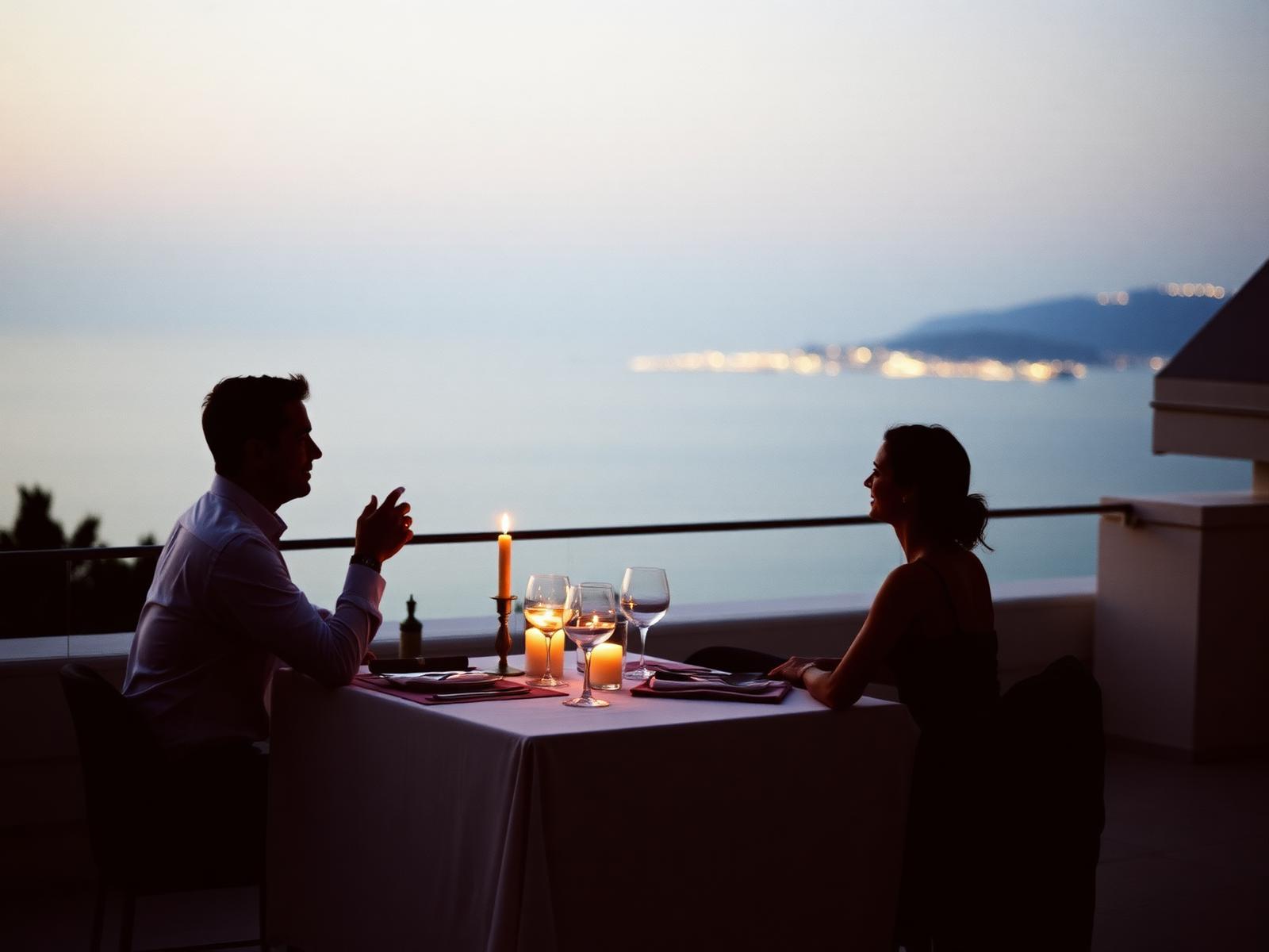 A dinner conversation on the Côte d'Azur